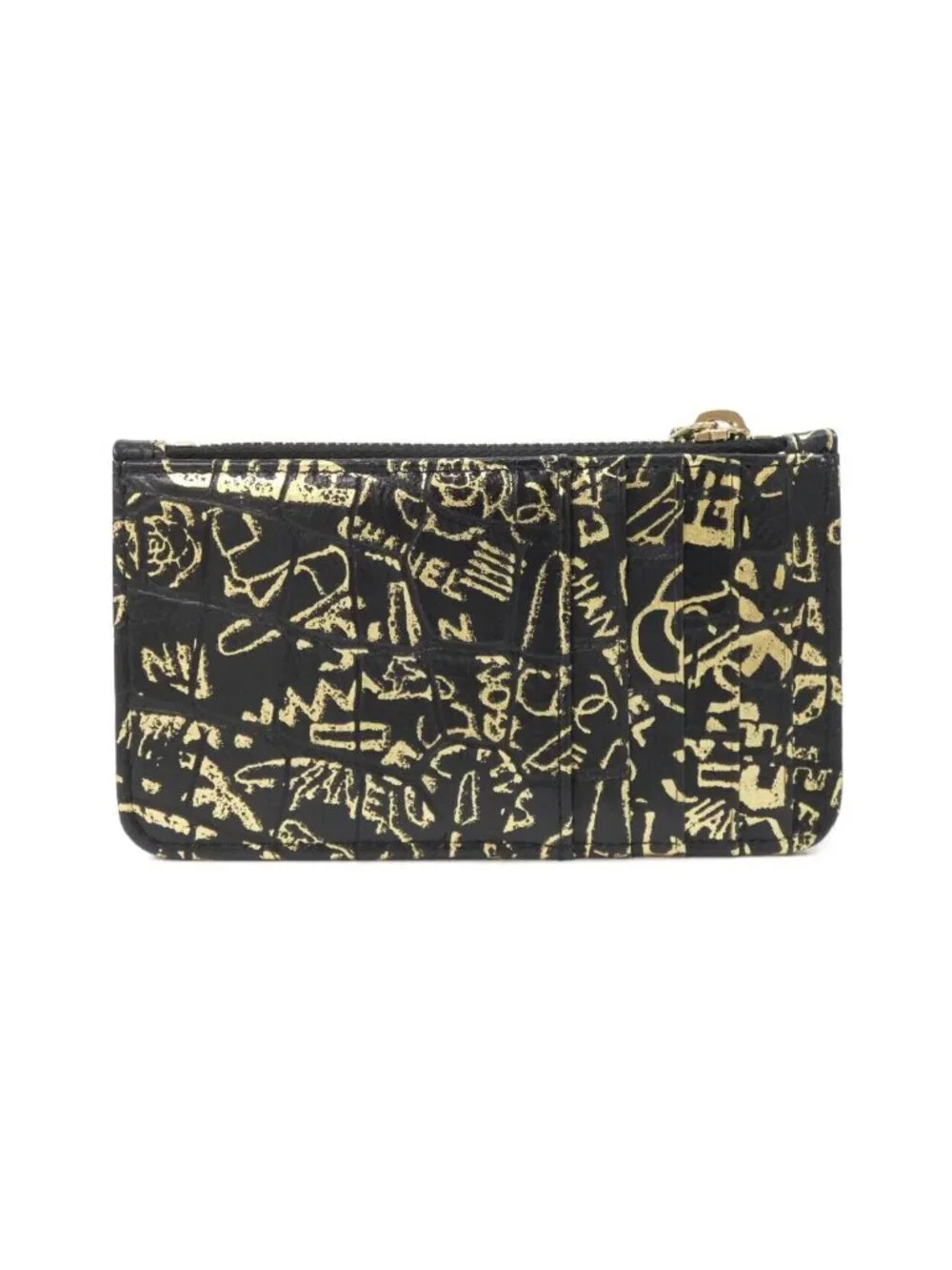 Chanel Card Case Card Holders Black